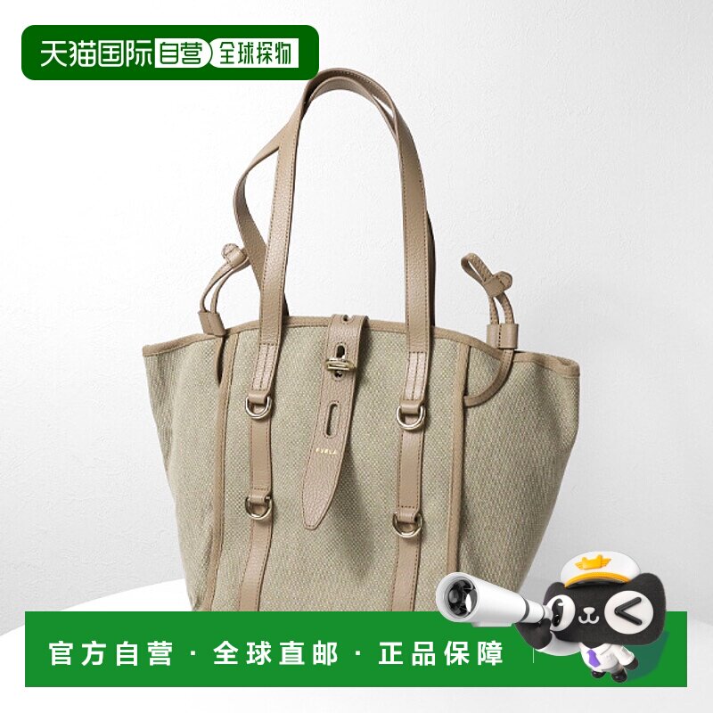 日本直邮 FURLA NET M TOTE Net Tote M号手提包帆布皮革女士 WB0