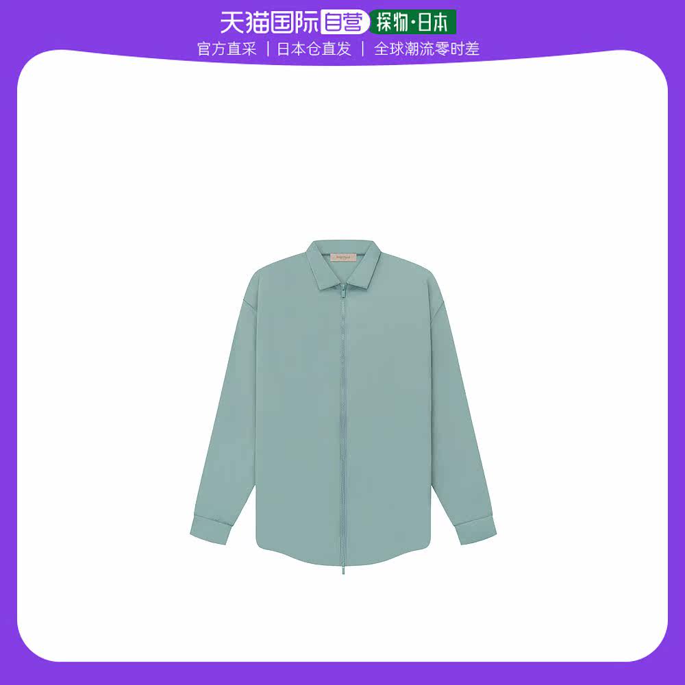 日本直邮Essentials博姿男女同款时尚上装豆绿色圆领长袖