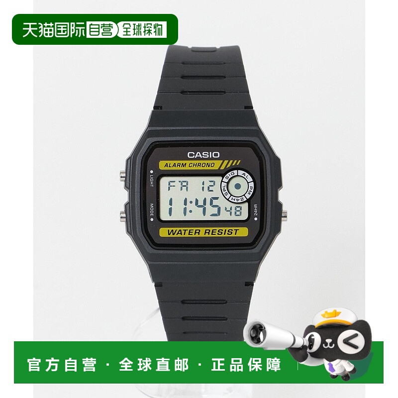 1h可退 日本直邮卡西欧 男士 黄色表盘 经典数字腕表 轻量化设计