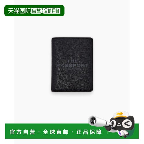 日本直邮MARC JACOBS 男女同款 牛革护照夹 卡片收纳内层刻字设计