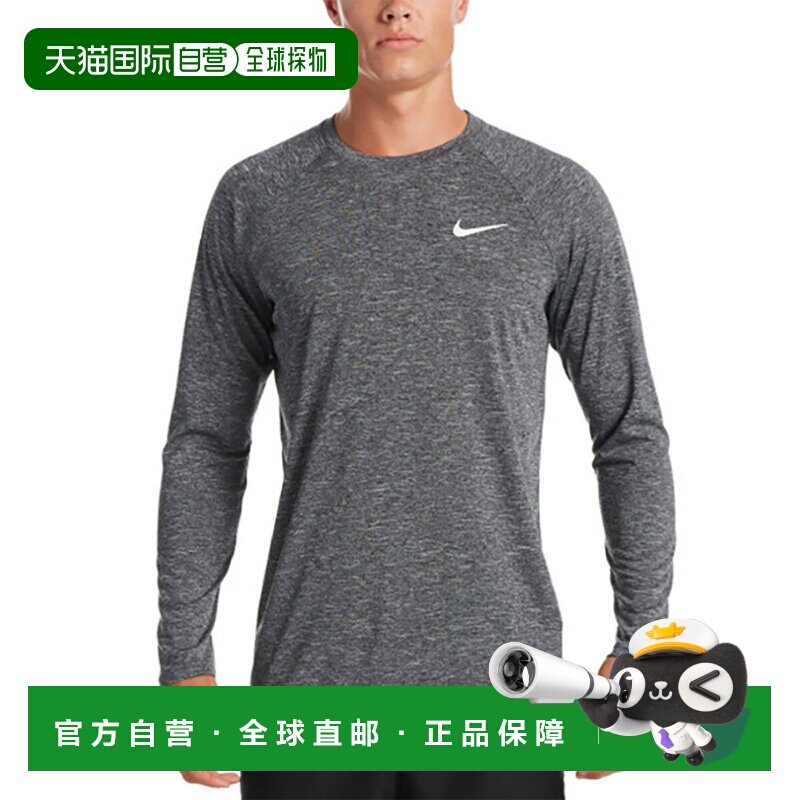 日本直邮Nike 男士 Heather 长袖 Hydroguard 泳衣 - 速干 正品