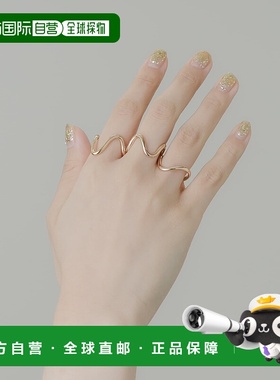 1h可退 日本直邮SMELLY 女士波浪三件套戒指 合金材质 简约时尚百