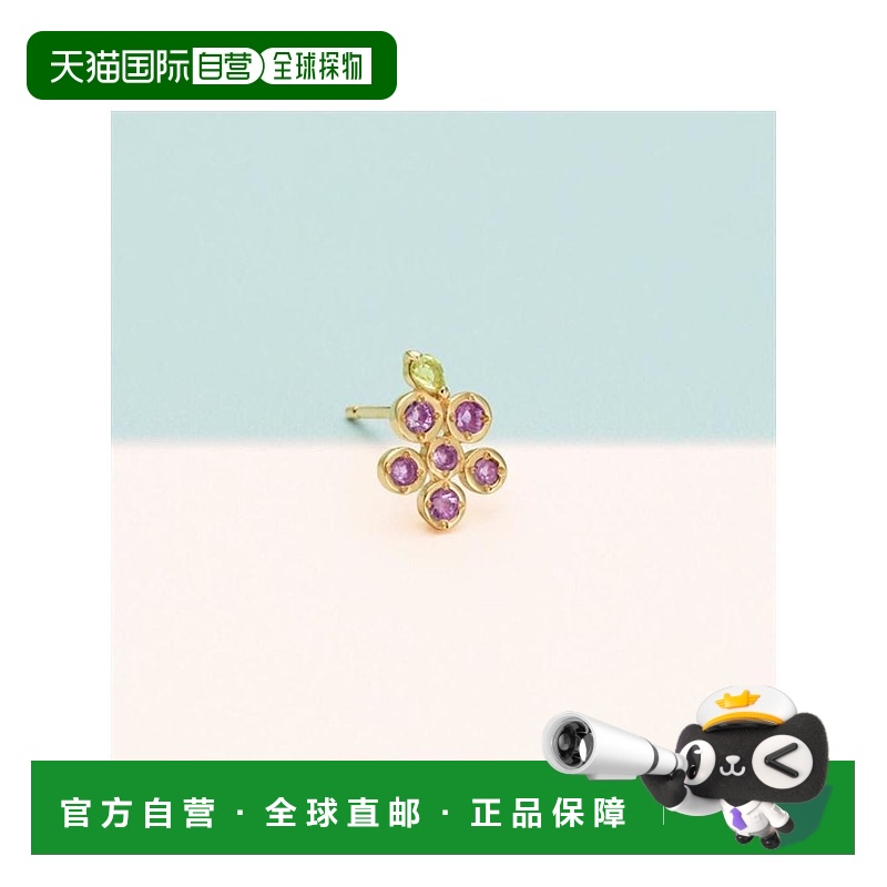 日本直邮日潮4度C 4℃ K10黄金耳钉/单耳款152426253001生日耳环