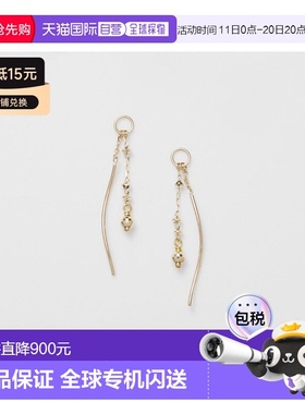 日本直邮日潮 agete 阿卡朵 K10耳环挂饰吊坠钻石耳钉镀金蛋白石