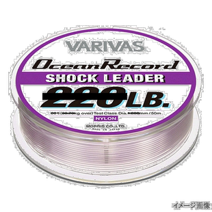 日本直邮VARIVAS Ocean Record Shock Leader 50m 100lb 雾紫色