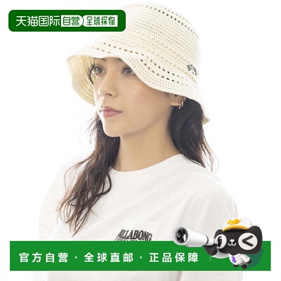 日本直邮BILLABONG 女士棉质钩花帽 BF013921 WCP 帽子