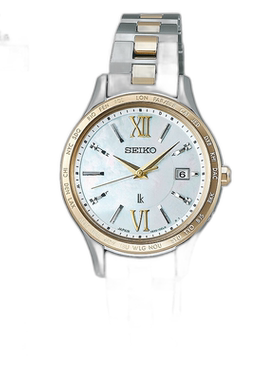 日本直邮SEIKO LUKIA 标准系列太阳能电波香槟金 SSVV084