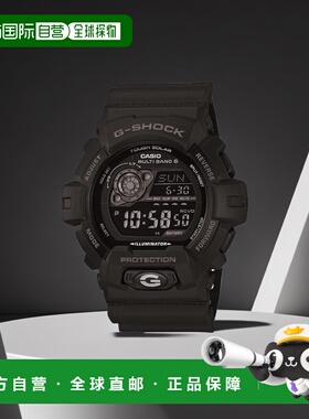 日本直购CASIO卡西欧男士黑色太阳能手表GW-8900A-1JF简约风格