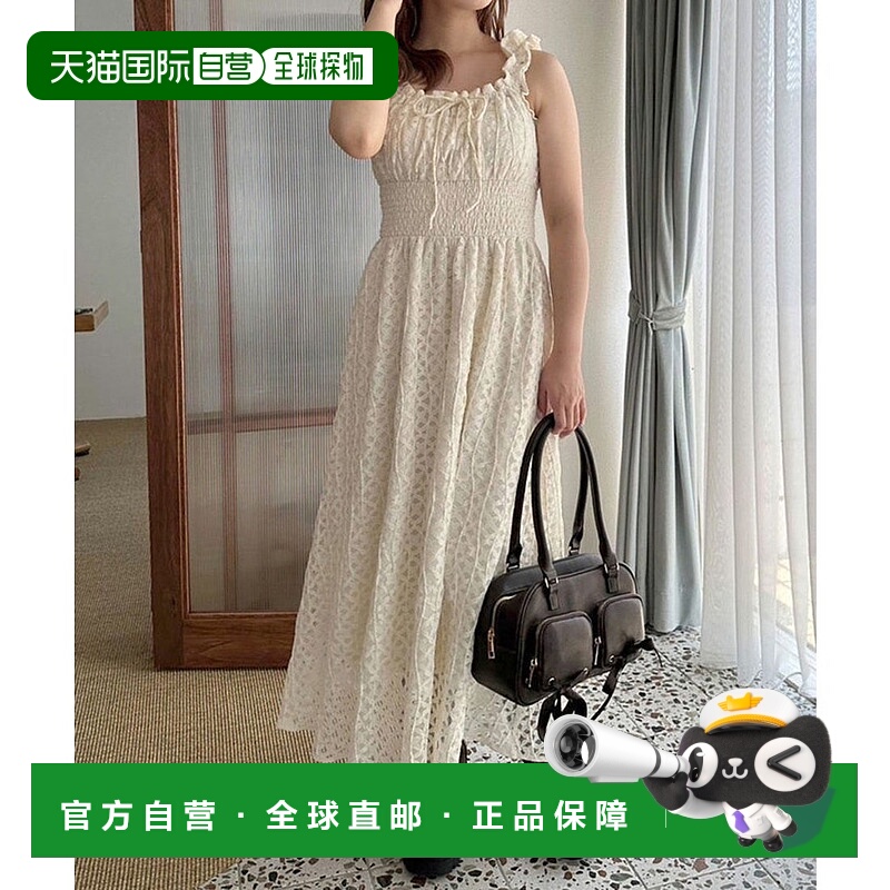 日本直邮NICE CLAUP 腰部抽褶连衣裙 NI1463EW029951 连衣裙