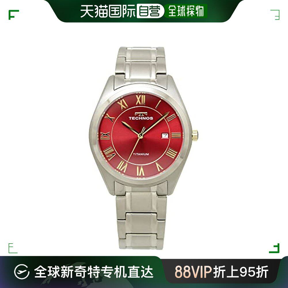 日本直邮【日本直邮】technos天克诺 手表 男款日本石指针英表 银