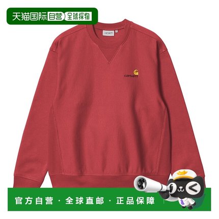 日本直邮Carhartt WIP SS24 American Script Sweat 宽松圆领刺绣