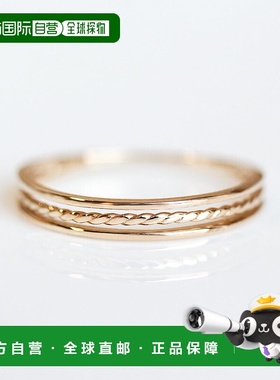 1h可退 日本直邮cui-cuiK10YG黄金戒指10K金戒环755406cuicui