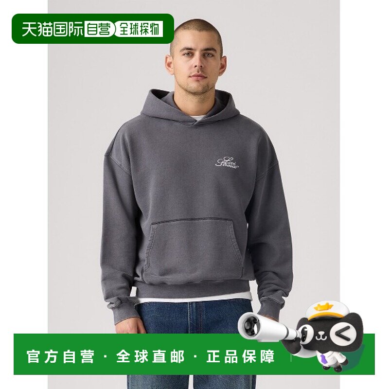日本直邮Levi's 男装 宽松版型 裁短连帽衫 双口袋设计 003R10019