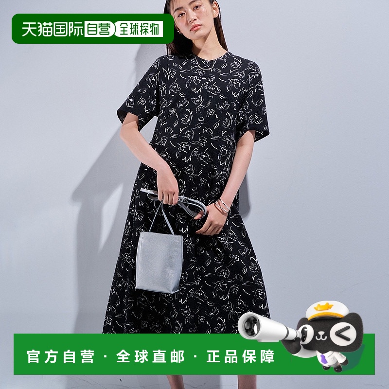 【日本直邮】indivi 女士夏季及膝连衣裙舒适百搭日常通勤