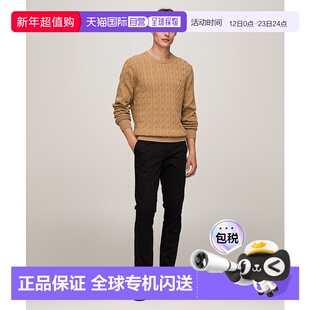 日本直邮TOMMY HILFIGER 经典缆绳圆领毛衣 上衣[TO3203EM011436]