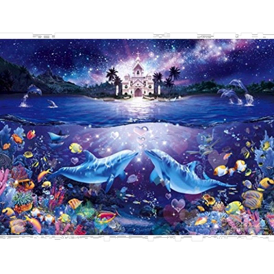 【日本直邮】 500片 发光拼图游戏 拼图大师 拉森 爱之婚礼 (38x5