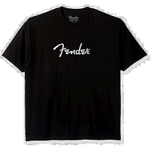 日本直邮Fender芬达日常款Spaghetti Logo短袖T恤黑色XXL