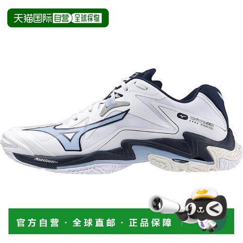 【日本直邮】美津浓Wave Lightning Z8 排球鞋 V1GA2400 白藏青蓝