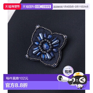 1h可退 日本直邮TRANS WORK 女士 费尔塔花型胸针 珍珠装饰 U1V04