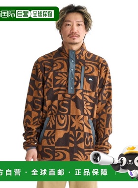 日本直邮Quiksilver NO DESTINATION 男士半开扣抓绒卫衣 25FWEQY