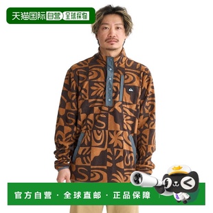 日本直邮Quiksilver NO DESTINATION 男士半开扣抓绒卫衣 25FWEQY