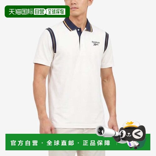 日本直邮Reebok 大学风马球衫/VARSITY POLO （粉笔色）