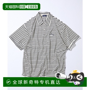 polo衫 1h可退 大号条纹拼接短袖 日本直邮NAUTICA 1027207500 男士
