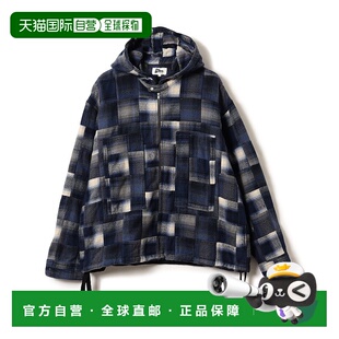 1h可退 日本直邮Pilgrim Surf+Supply 男士宽松半拉链连帽衬衫 补