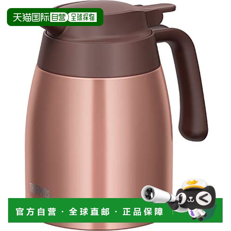 【日本直邮】膳魔师桌面保温壶棕色不锈钢1L TTB-1000 BZ