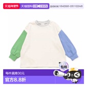 日本直邮官方授权 BREEZE 纯色拼接色条纹长袖 1h可退 T恤日本童装