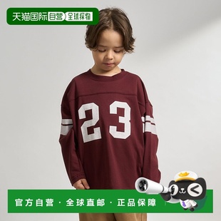 1h可退 日本直邮b.ROOM儿童宽松2WAY双面穿数字印花T恤 9861200