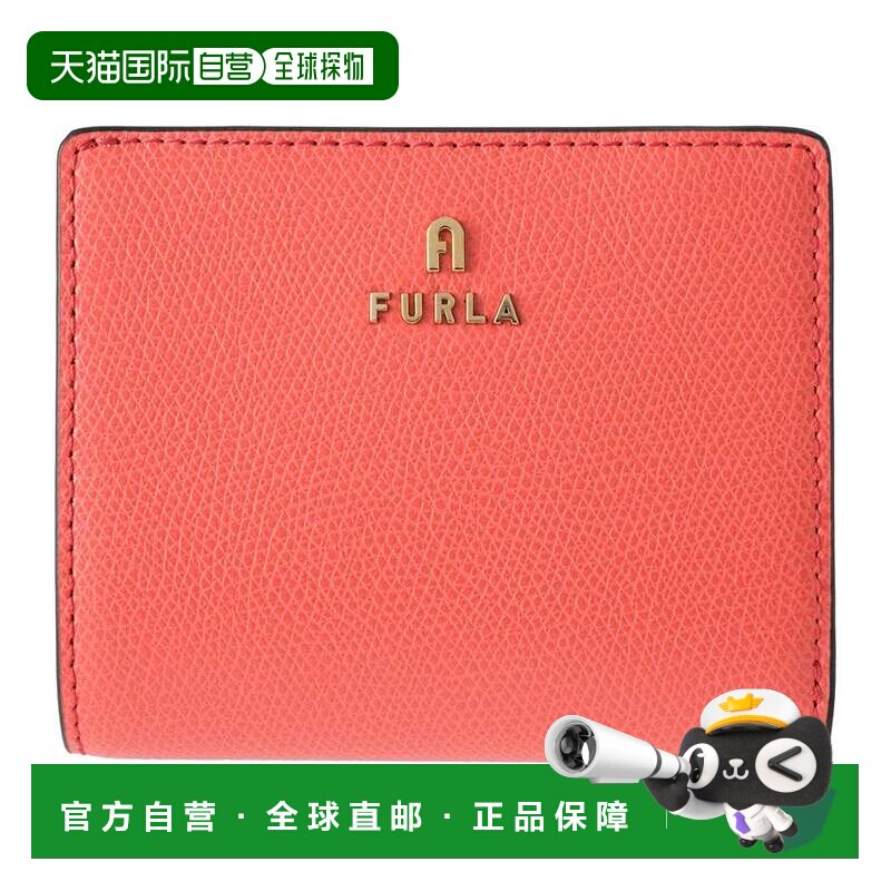 日本直邮FURLA 香奈儿山茶花小号两折钱包 WP00307 4506S 晚宴水