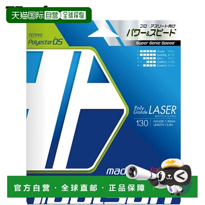 日本直邮Toalson Hard Gut Poly Grande Razor 130 RD 240M 网球
