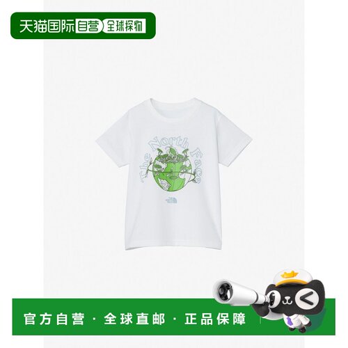 日本直邮THE NORTH FACE 儿童幼儿短袖印花T恤