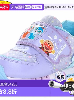 日本直邮Moonstar 儿童 Anpanman AP C184 童鞋紫色休闲风格鞋面