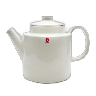 日本直邮IITTALA伊塔拉 Teema主题系列 白色1L带盖茶壶简约陶瓷