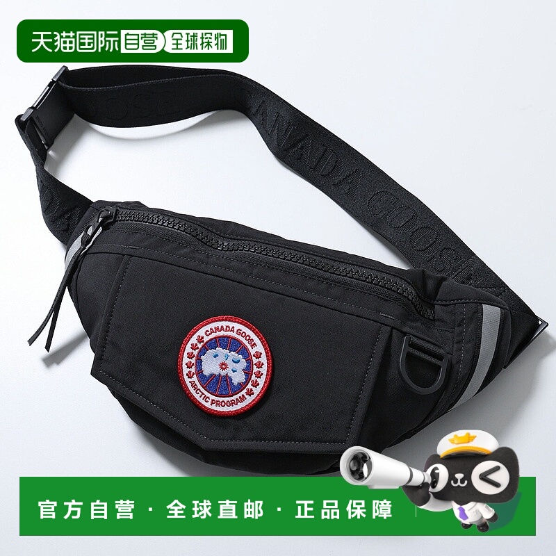 日本直邮CANADA GOOSE 腰包 8833U男士腰包/快速袋带徽标贴片尼龙