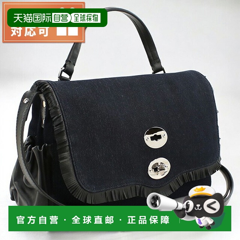 日本直邮ZANELLATO 女士手提包 皮革6120 DENIM 包轻便小巧手提包