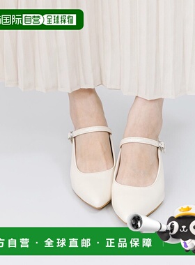 日本直邮Menue 5cm跟带脚背搭扣穆勒高跟鞋 ME8623BW02318 黑色