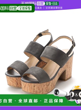 【日本直邮】SFW Liberty Doll 厚底坡跟两带美腿凉鞋/5527(灰色)