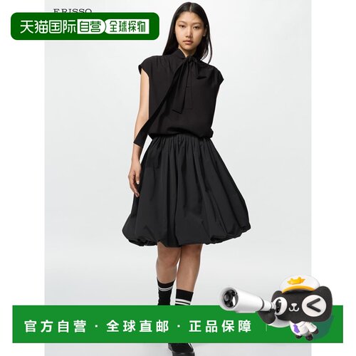 日潮跑腿UNIQLO优衣库 气球褶皱中长裙半身裙/女装四季新款487751