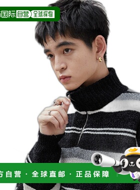 1h可退 日本直邮WEGO 男女同款天鹅绒半拉链套头衫 WE24WN11M0009