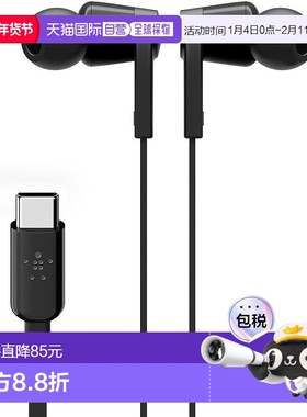 【日本直邮】Belkin Rockstar G3H0002btBLK 耳机 带 USB-C 接口