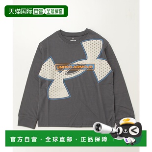 安德玛 男童 长袖 日本直邮UNDER T恤 Logo ARMOUR Mega 1h可退