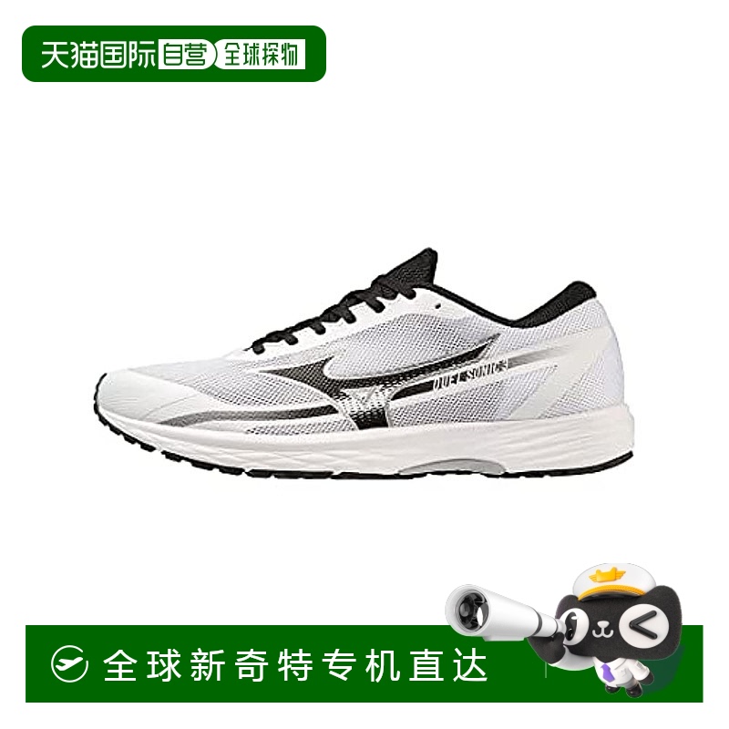 【日本直邮】Mizuno美津浓 轻量田径跑鞋 白深灰黑26.5cm2E U1GD2