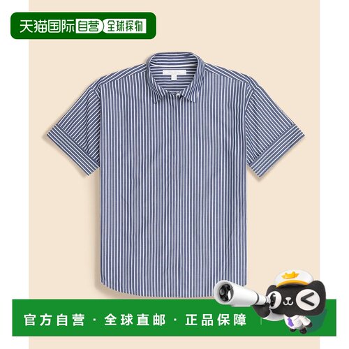 1h可退 日本直邮BROOKS BROTHERS 女士 纯棉落肩条纹短袖衬衫 P26