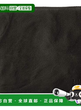 【日本直邮】Takeo Kikuchi男式复古对折带拉链小型钱夹黑色72062