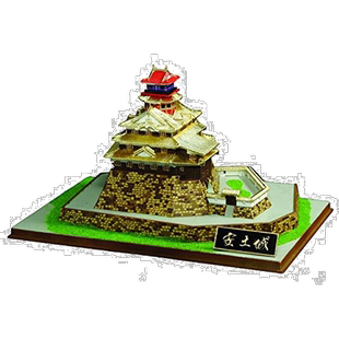 【日本直邮】童友社 塑料模型 1/450日本名城 黄金系列 安土城 JG