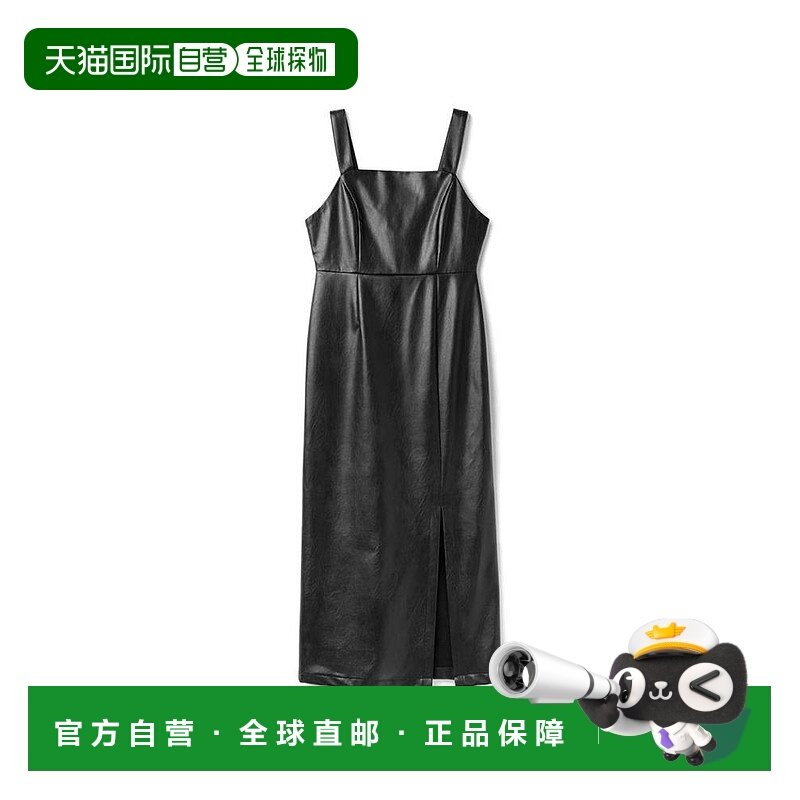 日本直邮日潮 GRL 开衩皮革连衣裙 tw1027紧身