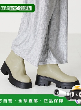 日本直邮Oriental Traffic 软皮革厚底短靴 [41416 OR526BW003037